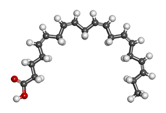 3D representation of the active ingredient's molecular structure