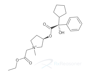 Graphic representation of the active ingredient's molecular structure