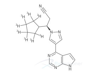 Graphic representation of the active ingredient's molecular structure