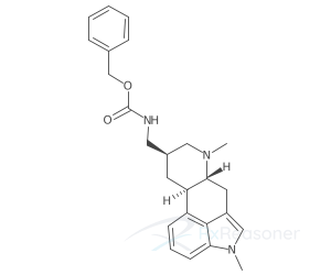 Graphic representation of the active ingredient's molecular structure