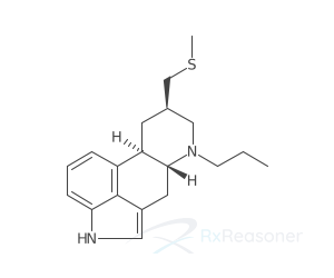 Graphic representation of the active ingredient's molecular structure