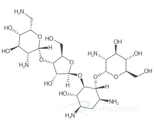 Graphic representation of the active ingredient's molecular structure