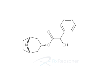 Graphic representation of the active ingredient's molecular structure