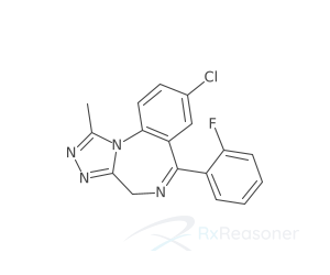 Graphic representation of the active ingredient's molecular structure