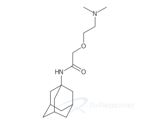 Graphic representation of the active ingredient's molecular structure