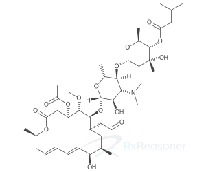 Graphic representation of the active ingredient's molecular structure