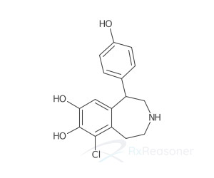 Graphic representation of the active ingredient's molecular structure