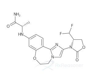 Graphic representation of the active ingredient's molecular structure