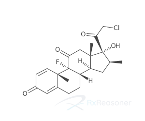 Graphic representation of the active ingredient's molecular structure