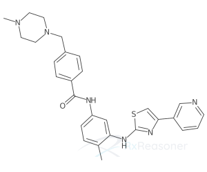 Graphic representation of the active ingredient's molecular structure