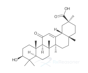 Graphic representation of the active ingredient's molecular structure