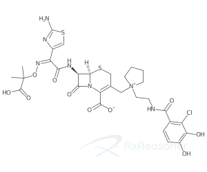 Graphic representation of the active ingredient's molecular structure